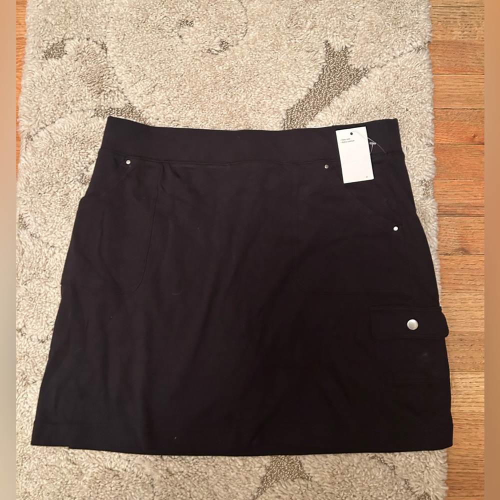 Croft & Barrow Black Mini Skirt